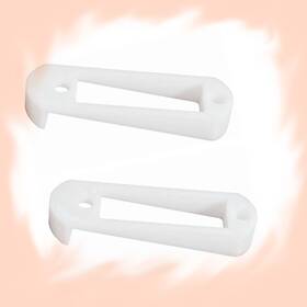 Wahoo-garden 967987879725 2 Set Fit Arlo Video Doorbell Dutch Lap 4 Inch Siding Angle Adjustment Mount White A