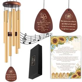 Y74pji Wansence Memorial Gifts For Loss Of Mother - Wind Chimes Outside Sympathy Ch