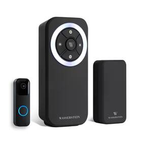 Wasserstein 711181813333 Wireless Doorbell Chime Compatible With Blink Video 1-pack Black
