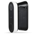 Wasserstein Vertical Wall Mount Kit For Nest Hello Video Doorbell Only Black