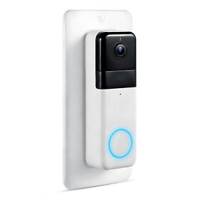 Wasserstein Wall Plate Mounting For Wyze Video Doorbell Pro 1 Pack White