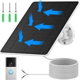 Wecool 744110898835 Ring Doorbell Solar Panel For Compatible With Vi