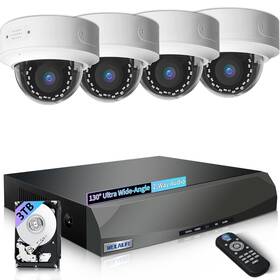 We-66249 Weilailife 2-way Audio And 130 Wide-angle Outdoor/indoor Wired Dome Poe