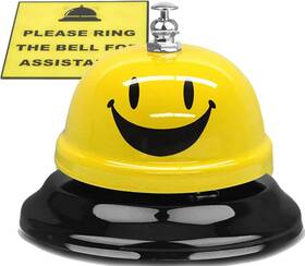 Em1bs1 Wekoil Call Bell Smile Face Desk Service Ding For Restaurant Hotel Room Ki