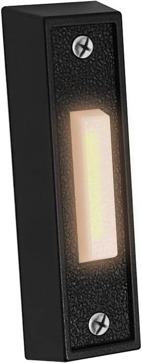 Db-01 Wesua Led Lighted Doorbell Button Push Switch Wall Mounted For Chime Ring Black