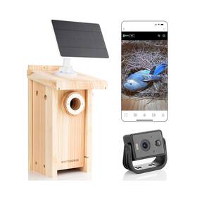 Whitehorse 628176544243 Bird House With Camera - Wireless And Solar Powered Take Photos