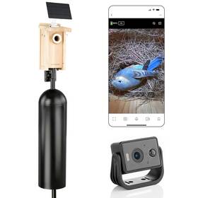 Weabl7 Whitehorse Bird House With Camera Mounting Pole And 8 Inch Baffle - Wireless