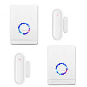Ks-db03-bell Wireless Door Open Chime Magnetic Entry Alert 48 Tunes Led Flash For Dog 2 Sets