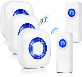 Wireless Doorbell For Home Physen Mini Waterproof Door Bell Kits With Mute Mode