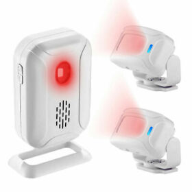 Wireless Motion Sensor Alarm Pir 113db Detector Anti-thief Shop Door Bell