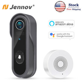 Juje-b19sc25-3-fas Wireless Smart Video Doorbell Security Intercom Wifi Camera Door Ring Bell Chime