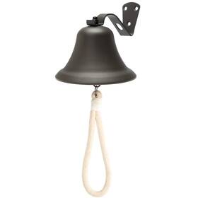 Wmm 647168767033 Black Hanging Dinner Bell With Outdoor Mount Indoor Use