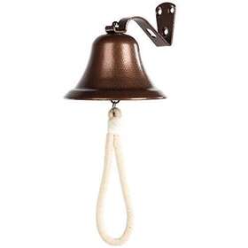 Wmm 711639913981 Hanging Dinner Bell Outdoor Bracket Mount Wall Indoor Rope Copper