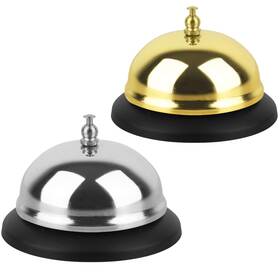 A025-call Wohoyee 2 Packs Call Bell Loud Clear Desk With Anti-rust Steel 3.3 Inch Durable