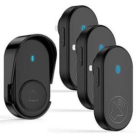 Ip65 Wonderful Home 702909779475 D10 Wireless Doorbell With 3 Plug-in Receivers Waterproof