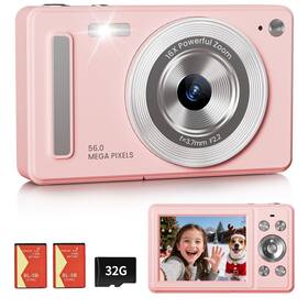 Dc106 Wonnie Digital Camera Fhd 1080p Point And Shoot With 32gb Sd Card 2 Batteri