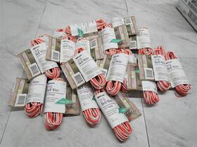 221108 Woods Industries Lot Of 20 New 25 Ft. 24/2 Solid Copper Bell Wire