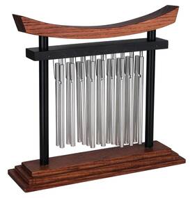 Woodstock Chimes 028375209613 Wind Tranquility Table Chime -silver Aluminum Solid Rods Sm