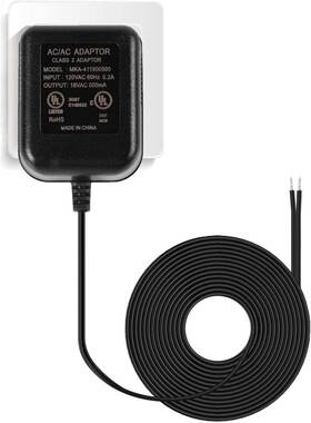 Wd-06fty0003-a-bk Woow Depot Doorbell Transformer 18v Power Adapter For Ring Video Pro