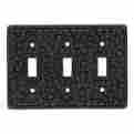 Wp7007 Vicenza Designs 46703 San Michele Wall Plate With Triple Toggle Openin