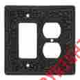 Wpj7011 Vicenza Designs San Michele Wall Plate With Jumbo Dimmer And Outlet Ope