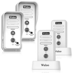 Wuloo 603849904609 Wireless Intercom Doorbell Chime For Home Intercomunicador 2t2 White