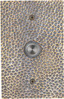 Ww013ab Waterwood Hardware Solid Brass Large Hammered Plate Doorbell