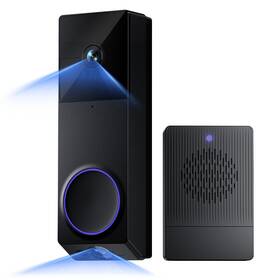 Wyze 810083474687 Wireless Duo Cam Video Doorbell Chime Included Battery Powered 2k Fu