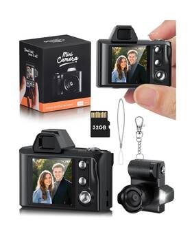 Wzvz 753955865391 Mini Digital Camera 1080p Portable For Photography With 32gb Sd Card