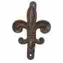 X2671 Upper Deck Antiqued Cast Iron Fleur De Lis Doorknocker 786295171372