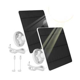 Yth-200 Xiiw Solar Panel For Ring Camera 2 Pack 5w Charger Compatib... Fast Ship