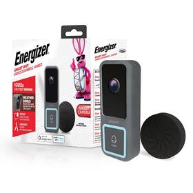 Eod1-1004-sil Xtreme Digital Lifestyle Accessories Energizer Smart Doorbell And Chime Wired 1080p Video Security Camera