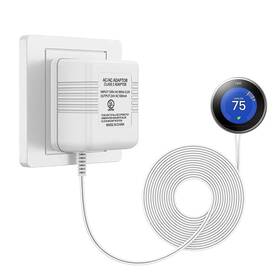 Xwartre 740226048980 Ul Certified Thermostat C Wire 24v Transformer White Adapter Compatible With