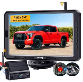 Y01-z Yakry Solar Wireless Backup Camera For Truck - 1-min Easy Install Hd 108... Fast Ship