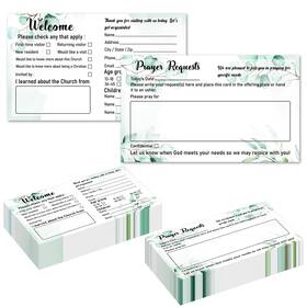 Yhntgb 762715097507 180 Pieces Church Visitor Cards Prayer Request And Welcome Postcard For Greet
