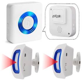 Yistech 762102483401 Wireless Motion Sensor Detect Alert Home Security Driveway Alarmmotio