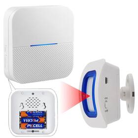 Yistech 762102483654 Wireless Portable Battery Motion Sensor Detect Alert Det