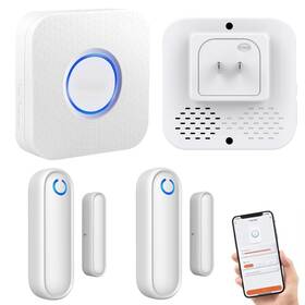 Yistech 762102483951 Door Chime With Phone App Wifi Open Contact Sensor Alarm 600