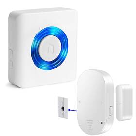 Yistech 762102484200 Door Chime Open Sensor Alarm With 600 Ft Range 5 Volume Levels Ring