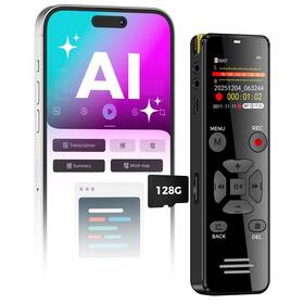 L359 Yivida Ai Digital Voice Recorder 128gb Transcribe And Summarize Activated Re