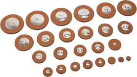 Yootones 313049851831 25pcs Sax Leather Pads 14 Sizes Replacement Accessories Compatible With