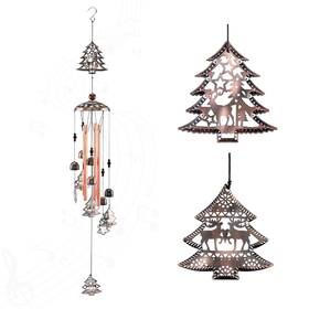 Agus25701 Yoption Christmas Tree Wind Chimes Copper Chime For Birthday Mothers
