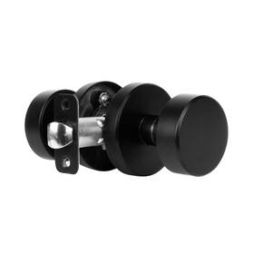 Yk1-bk Yosimika Passage Door Knobs Interior Heavy Duty Round Handle For Closet Modern Do