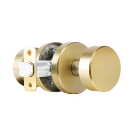 Yk1-gd Yosimika Passage Door Knobs Interior Heavy Duty Round Handle For Closet Gold