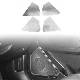 H204 Youtoocar Stainless Steel Door Speaker Decoration Covers Trim Compatible With