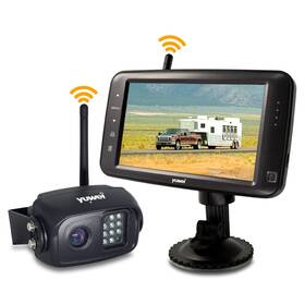 Yw-15111 Yuwei Wireless Backup Camera With 5 Inch Split Screen Ip69k Waterproof Re