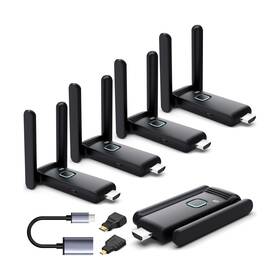 G58f Yuyunlomn Wireless Hdmi 4 Receivers And Transmitter Up To 6 Rxs No Hot Extender Plug An