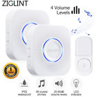 Yz03-638 Ziglint Led Wireless Doorbell Receiver Transmitter Home Security Alarm Sensor
