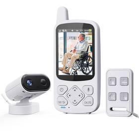 Abm800 Zaguoroo Elderly Monitor With Camera And Audio Call Button/2 Way Talk Room Monitors F