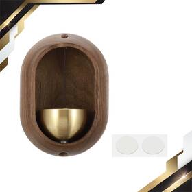 Zaplyte 669739769413 Shopkeepers Bell Wood Door Chime Hanging Magnetic Jingle Bells